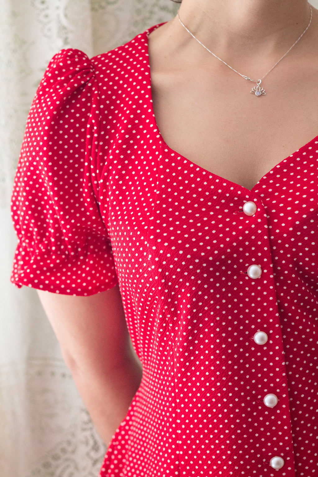 Kirsten Polka dots ROJO