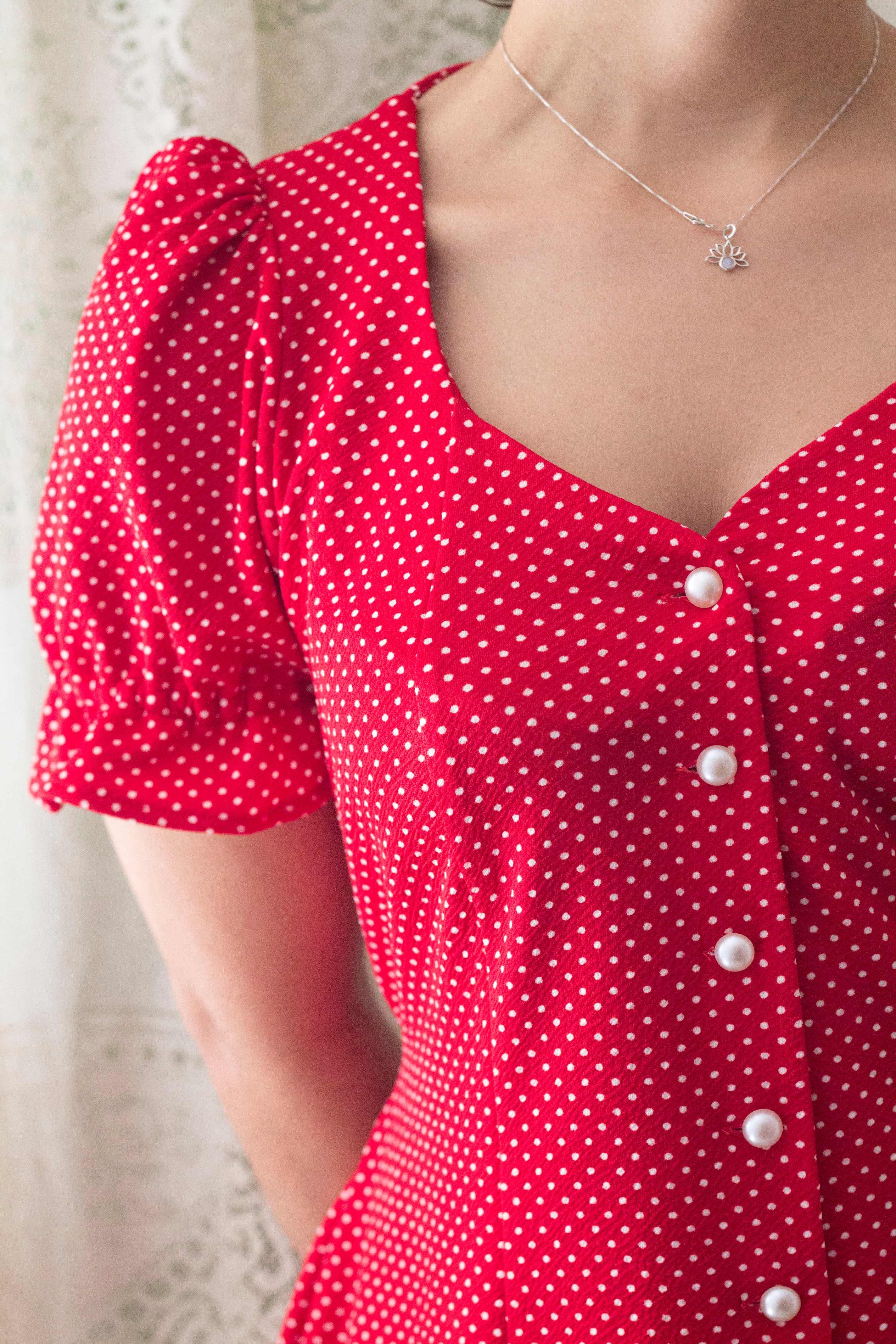Kirsten Polka dots ROJO