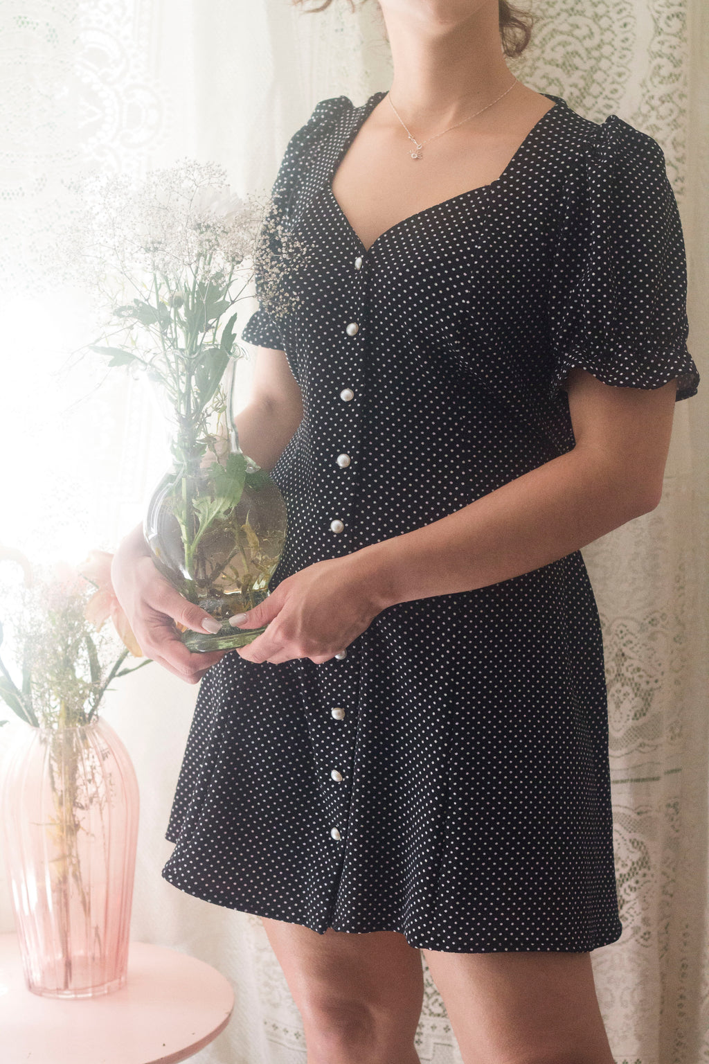 Kirsten Polka dots Negro