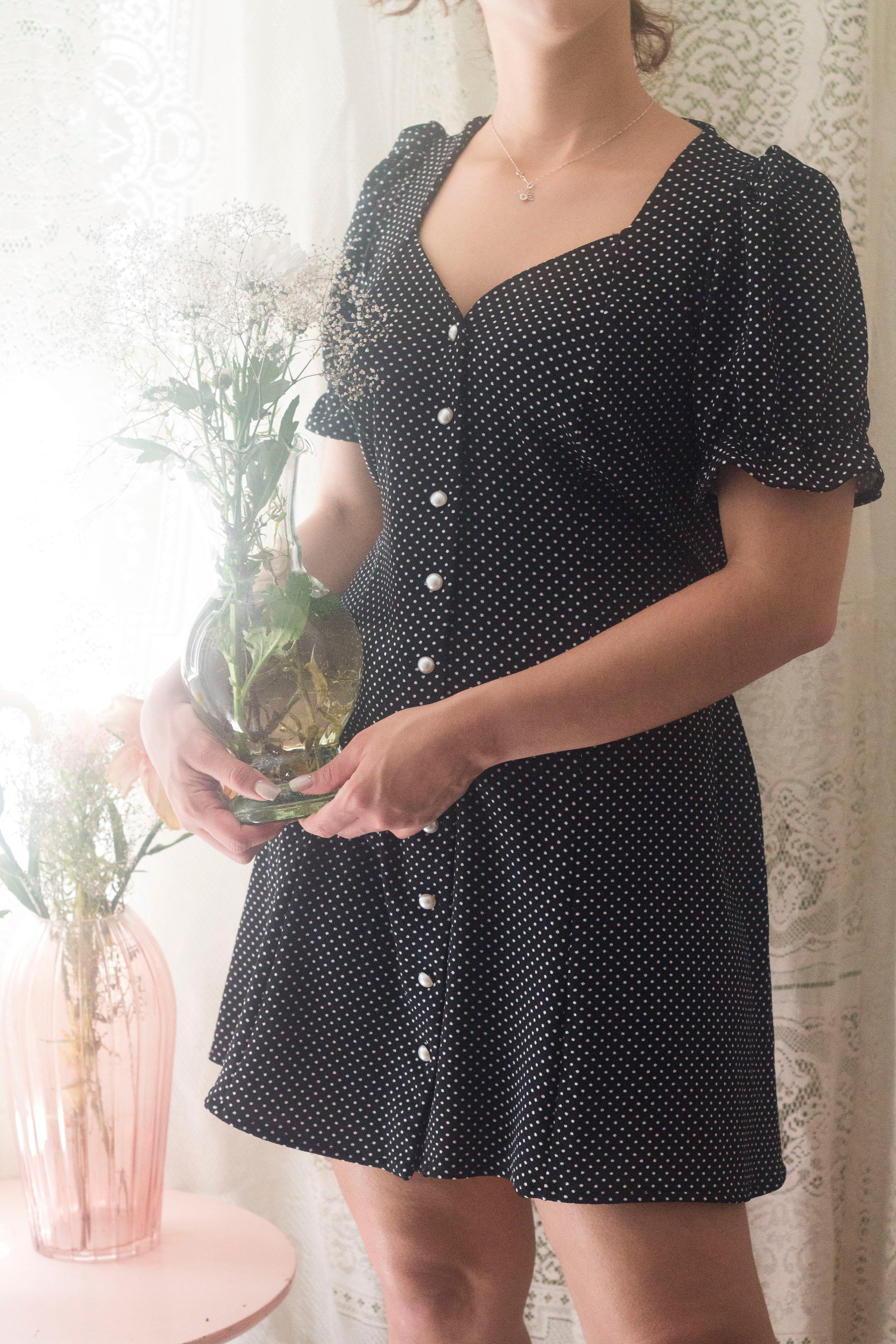 Kirsten Polka dots Negro