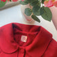 Abrigo Gabardina Rojo 100% Lana