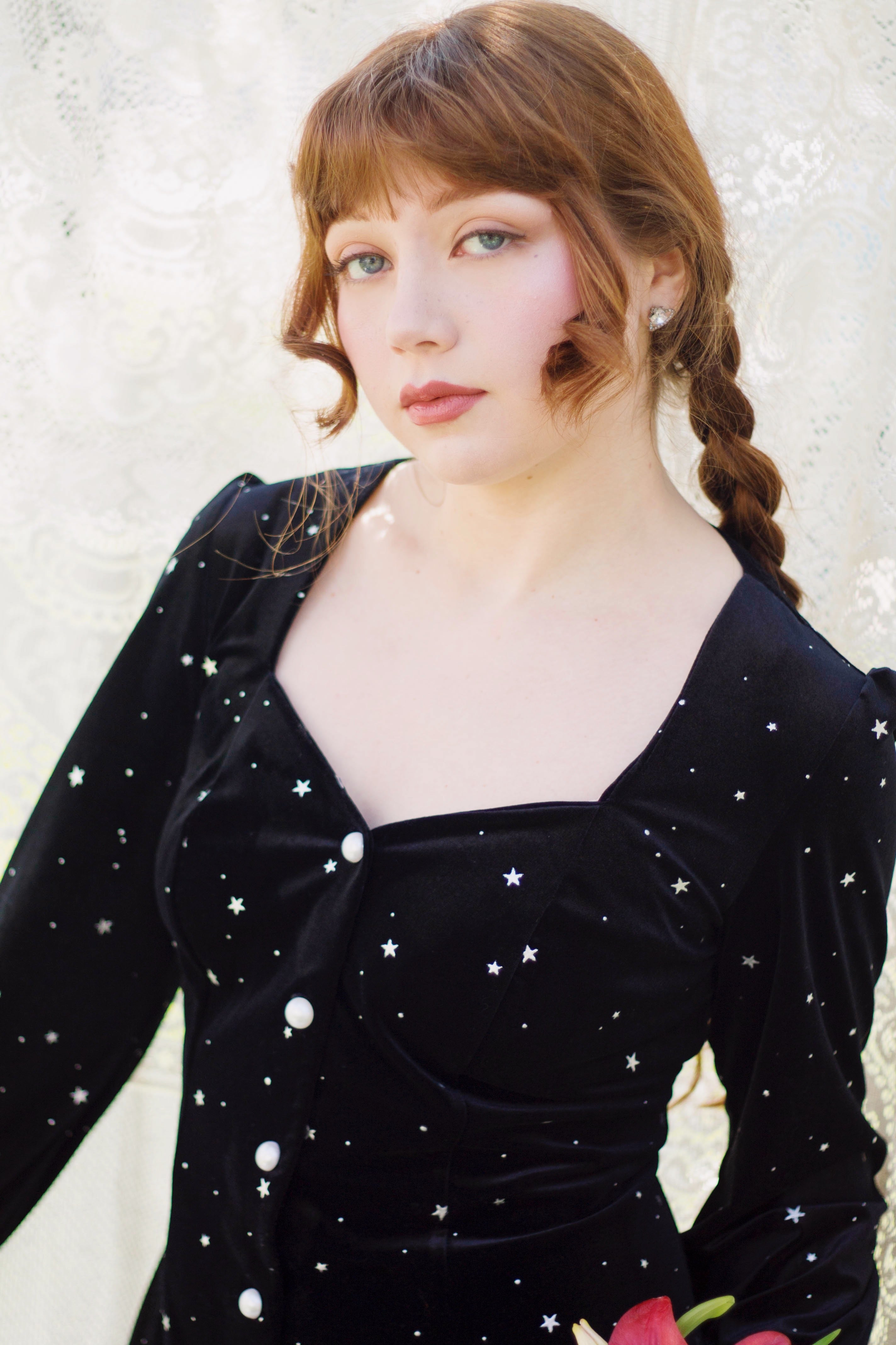 Kirsten Velvet Star - ROJO