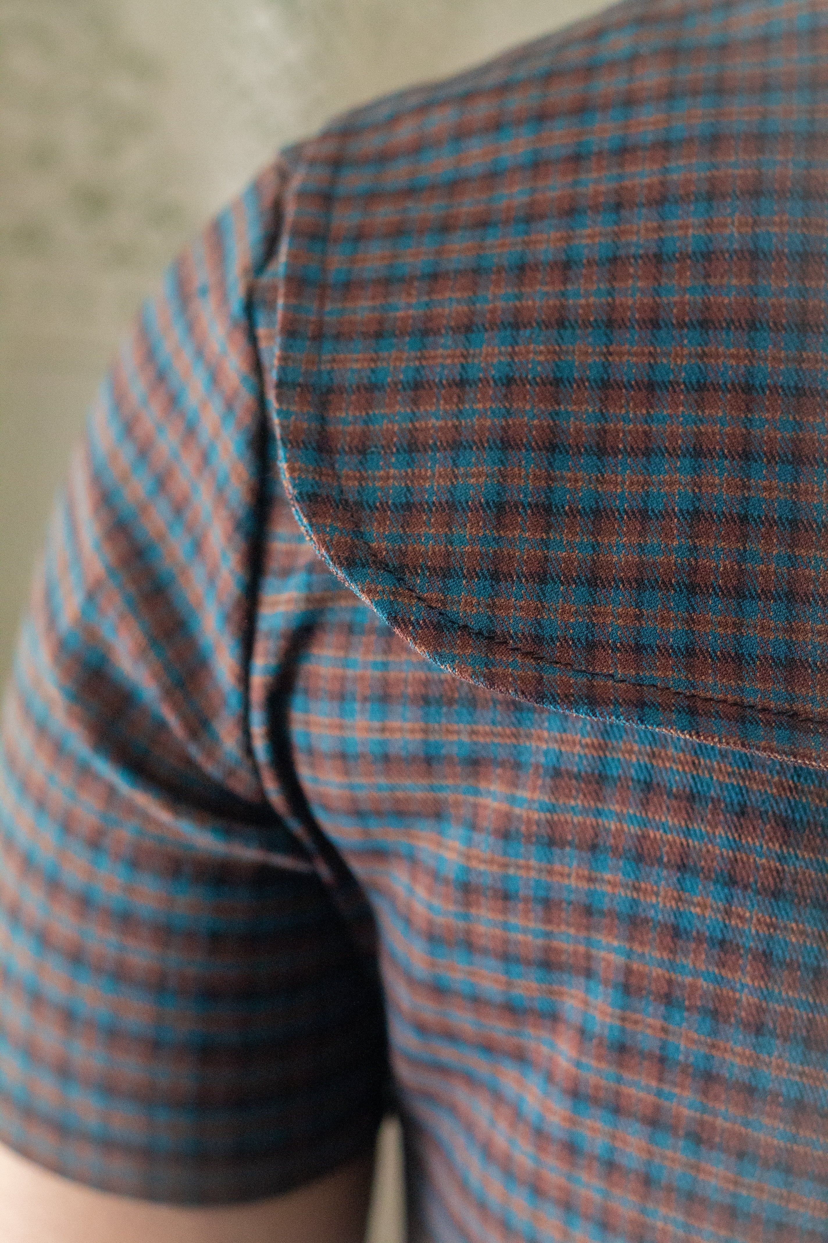 Mini Vestido Mod cuadrille y rojo