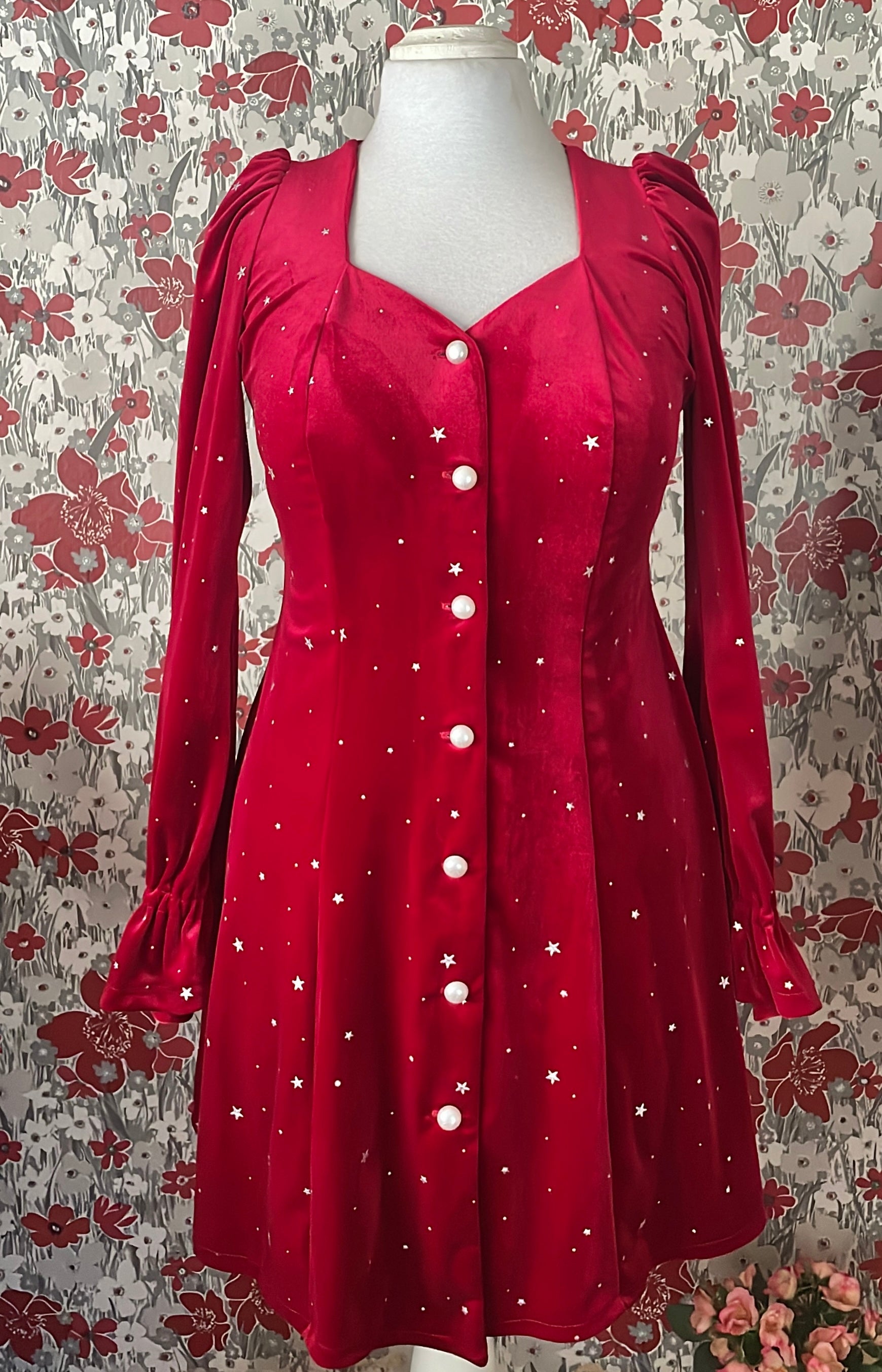 Kirsten Velvet Star - ROJO