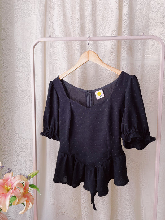 (STOCK XS Y XL) Blusa  Maria Antonieta Negro