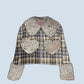 Fluffy Heart Tartan Lana