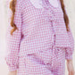 (PRE ORDER) Blusa Mariposa Gingham Rosa