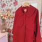 Abrigo Gabardina Rojo 100% Lana