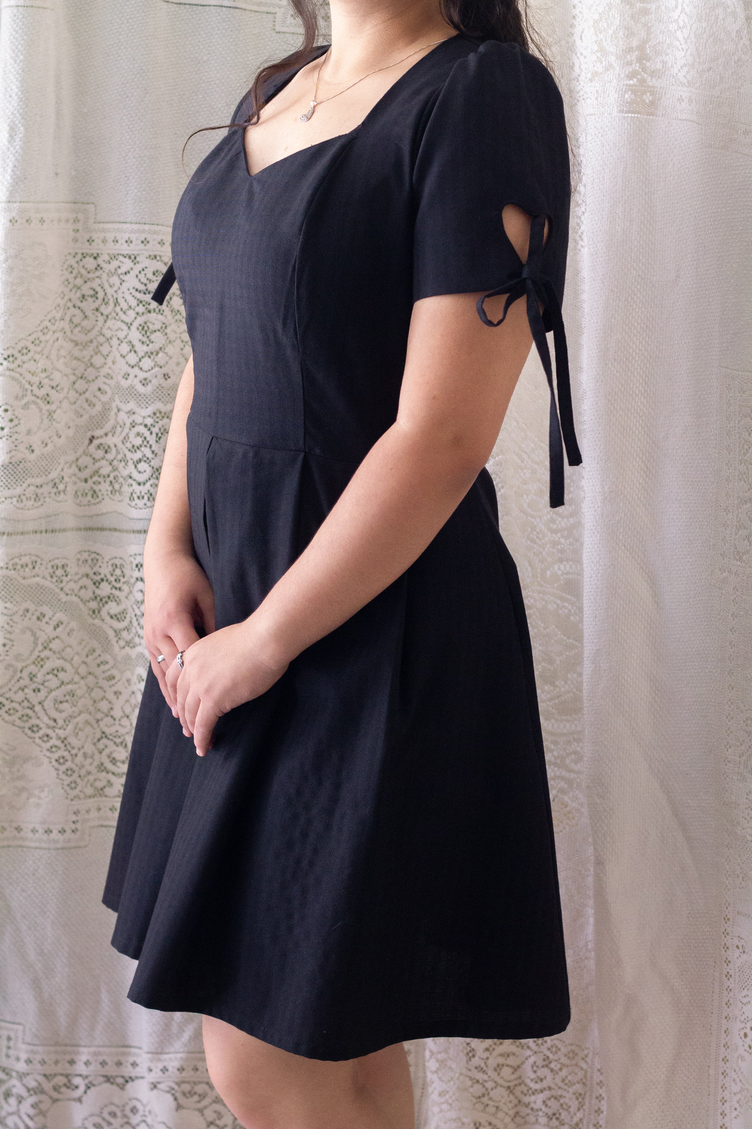 Vestido mini heart Negro