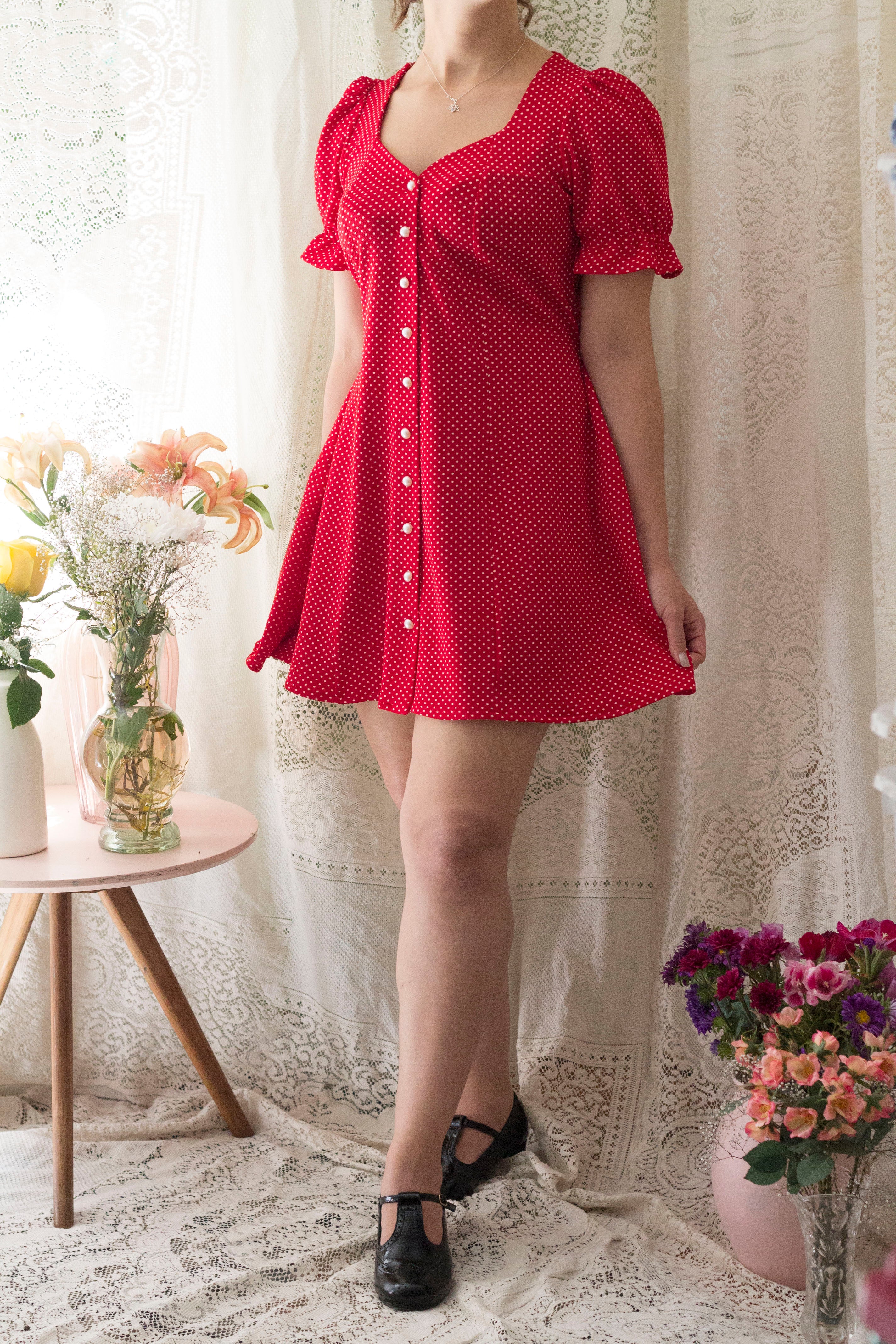 Kirsten Polka dots ROJO