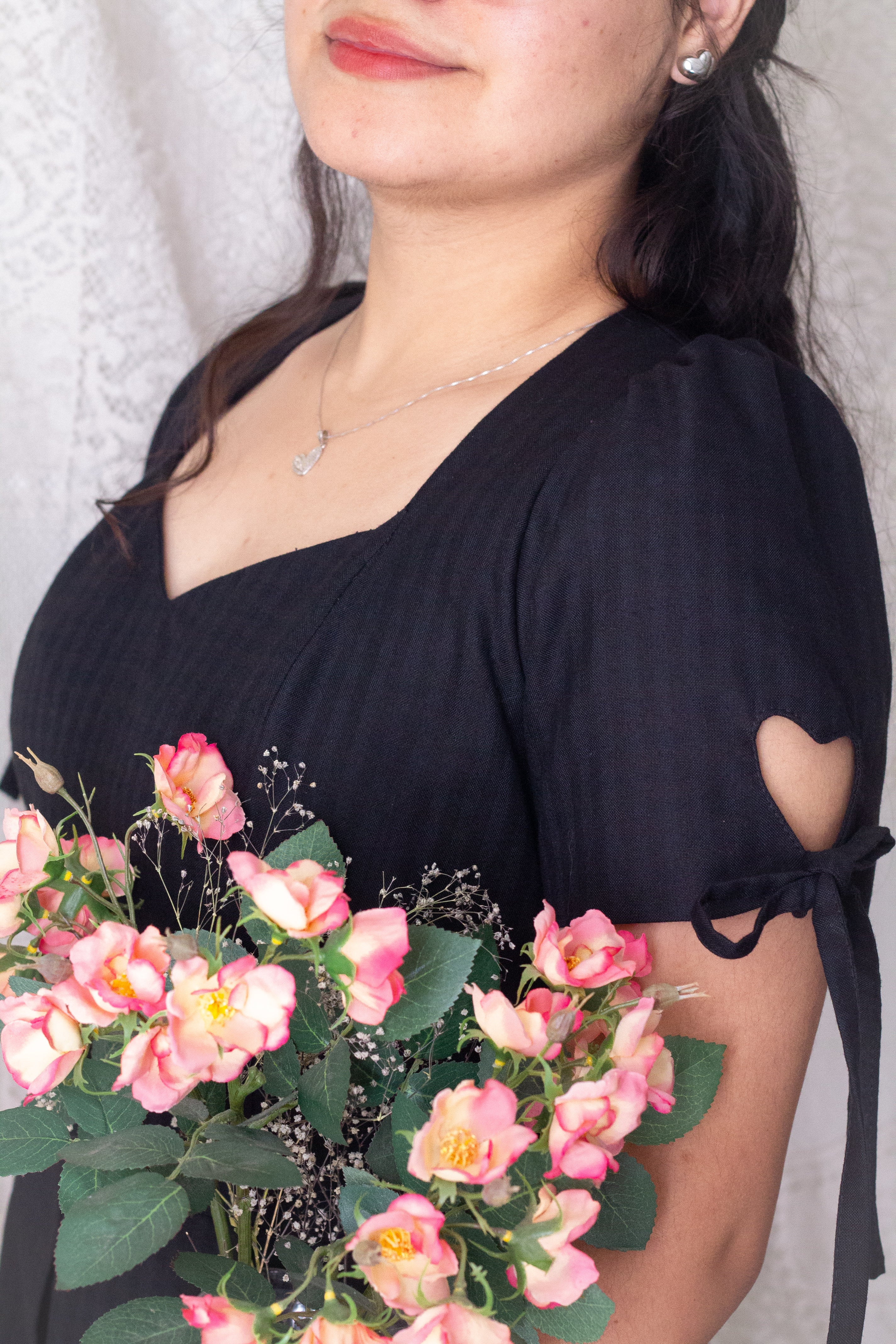 Vestido mini heart Negro