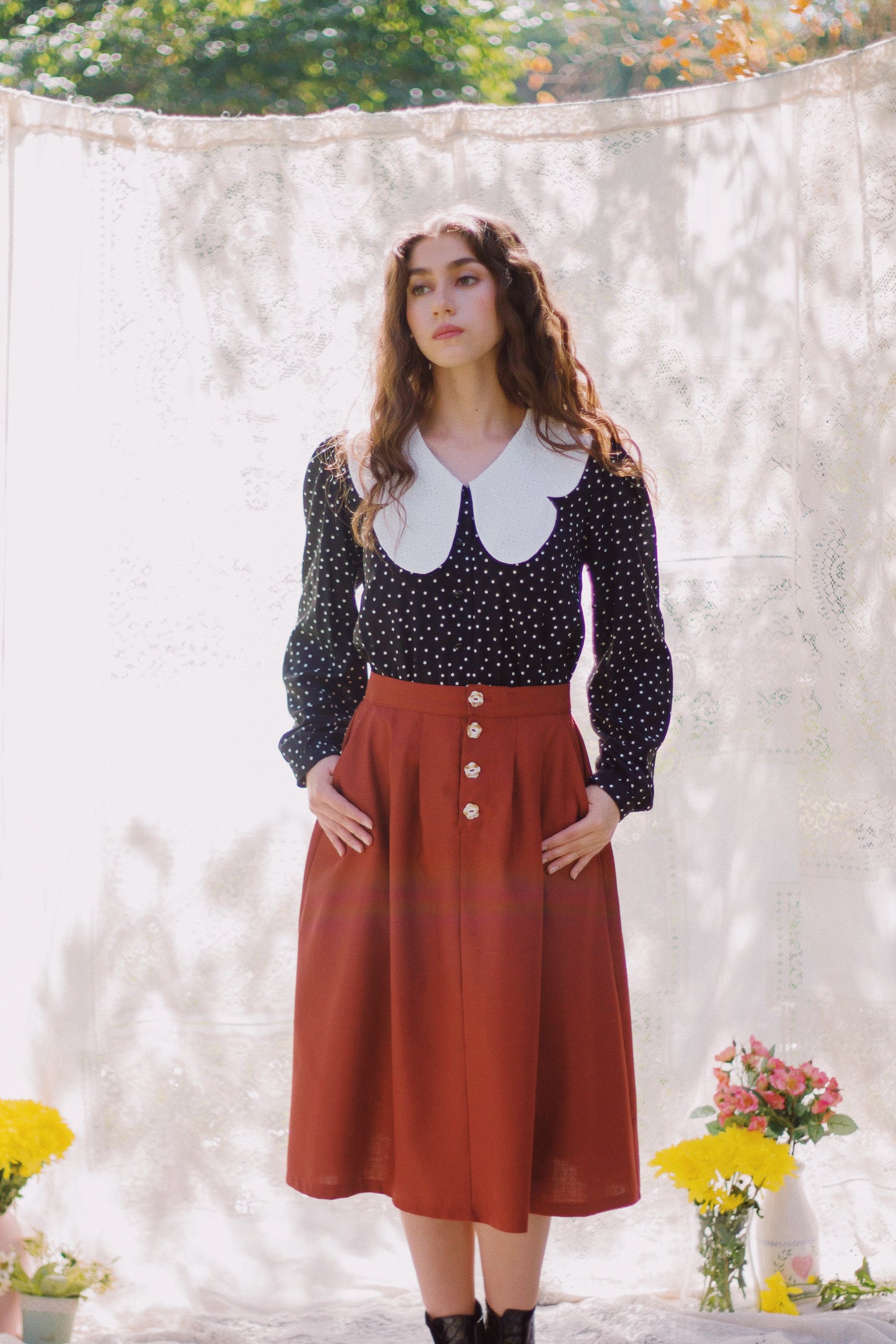 (Pre Order) Blusa Mariposa Polka Dots