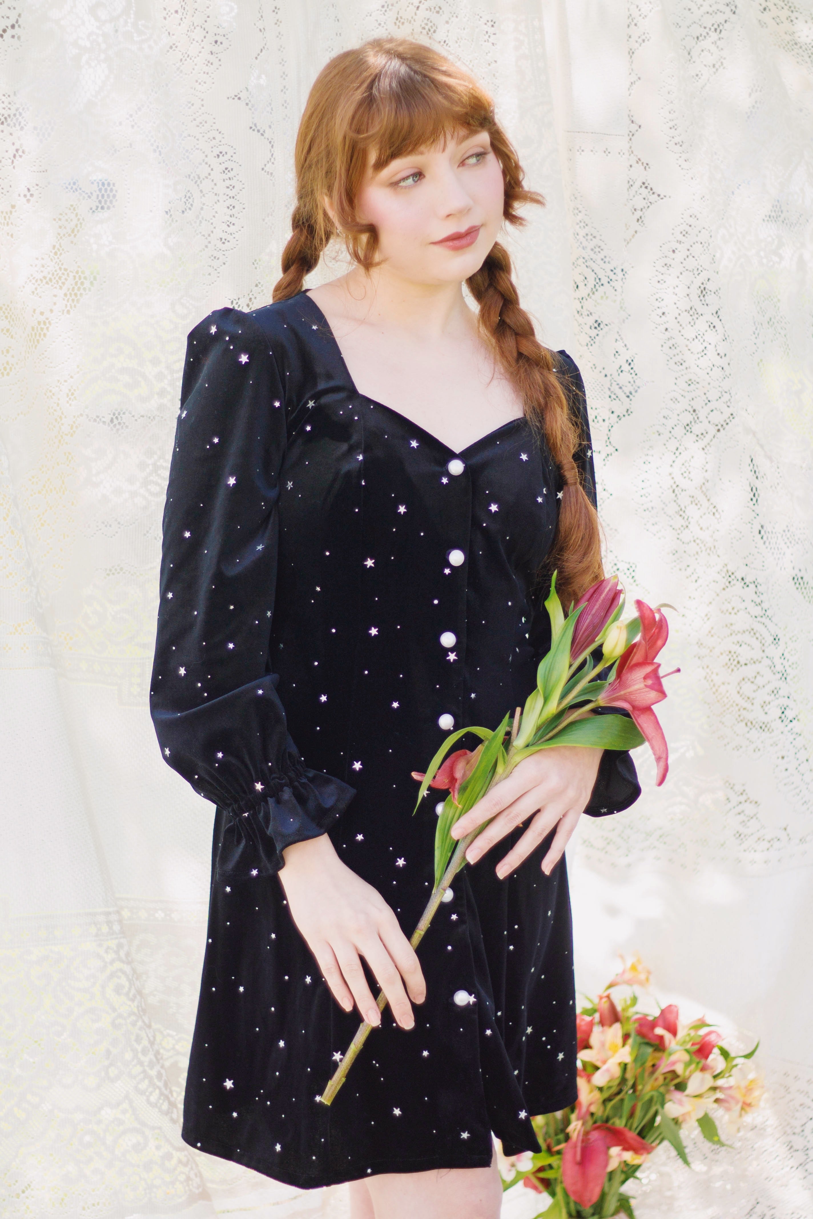 Kirsten Velvet Star - ROJO