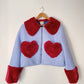 Fluffy Heart Jacket celeste (PRE ORDER)